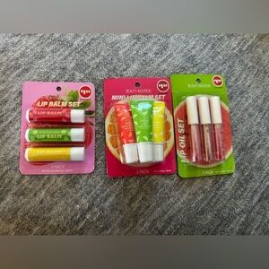Beauty Intuition Lip Balm and Lip Oil Sets Lot of 3 Packs Viral Trendy